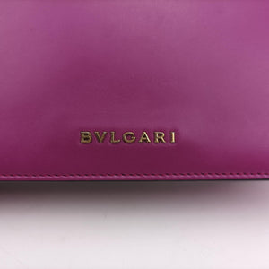 Pre-owned Bvlgari SERPENTI FOREVER Purple Leather shoulderbag | stylenewstar