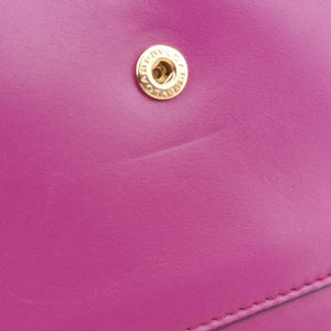 Pre-owned Bvlgari SERPENTI FOREVER Purple Leather shoulderbag | stylenewstar