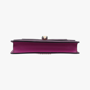 Pre-owned Bvlgari SERPENTI FOREVER Purple Leather shoulderbag | stylenewstar