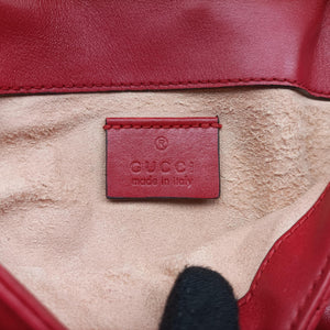 Vintage Gucci GG Marmont Red Leather 476433 shoulderbag | stylenewstar