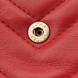 Vintage Gucci GG Marmont Red Leather 476433 shoulderbag | stylenewstar