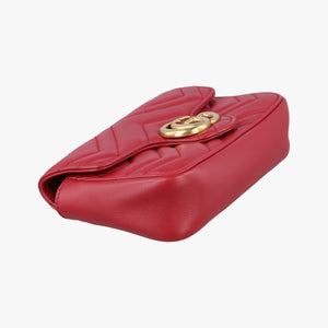 Vintage Gucci GG Marmont Red Leather 476433 shoulderbag | stylenewstar