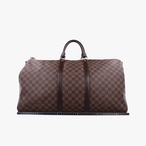 Pre-owned Louis Vuitton Keepall Bandouliere 55 EBENE Monogram Canvas N41414 shoulderbag | stylenewstar