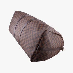 Pre-owned Louis Vuitton Keepall Bandouliere 55 EBENE Monogram Canvas N41414 shoulderbag | stylenewstar
