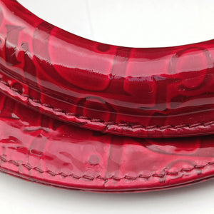 Pre-owned Christian Dior Lady Dior Red Patent shoulderbag | stylenewstar