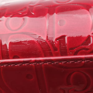 Pre-owned Christian Dior Lady Dior Red Patent shoulderbag | stylenewstar