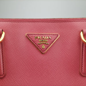 Pre-owned Prada Galleria Pink SAFFIANO Leather BN1844 handbag | stylenewstar