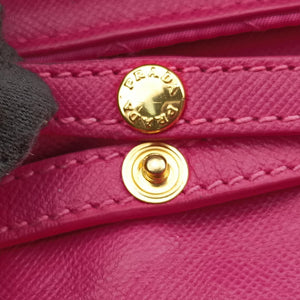Secondhand Prada Chain Quilting Flap Rose nylon shoulderbag | stylenewstar
