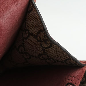 Pre-owned Gucci Dionysus beige×red×multi PVC coated canvas × suede 400249 shoulderbag | stylenewstar