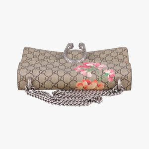 Pre-owned Gucci Dionysus beige×red×multi PVC coated canvas × suede 400249 shoulderbag | stylenewstar