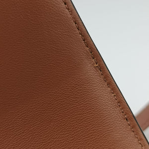 Vintage Celine TRIOMPHE Brown PVC coated canvas handbag | stylenewstar