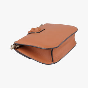 Vintage Valentino Rockstud Glam Lock Orange Leather shoulderbag | stylenewstar