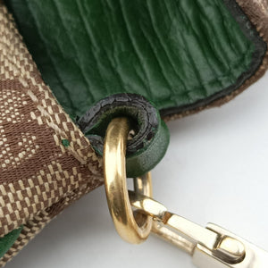 Pre-owned Gucci Horsebit Beige×green×ivory Canvas×Leather 131470 handbag | stylenewstar