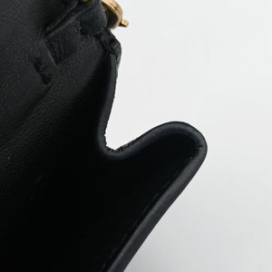 Pre-owned Christian Dior Saddle Black Leather shoulderbag | stylenewstar