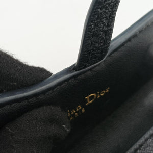 Pre-owned Christian Dior Saddle Black Leather shoulderbag | stylenewstar