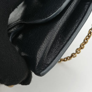 Pre-owned Christian Dior Saddle Black Leather shoulderbag | stylenewstar