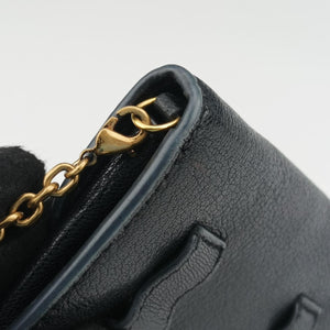 Pre-owned Christian Dior Saddle Black Leather shoulderbag | stylenewstar