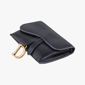 Pre-owned Christian Dior Saddle Black Leather shoulderbag | stylenewstar