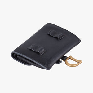 Pre-owned Christian Dior Saddle Black Leather shoulderbag | stylenewstar
