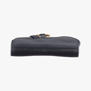 Pre-owned Christian Dior Saddle Black Leather shoulderbag | stylenewstar