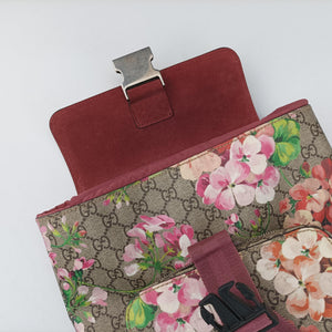 Pre-owned Gucci GG Blooms Multicolour PVC coated canvas 410544 backpack/rucksack | stylenewstar