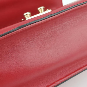 Pre-owned Valentino Rockstud Glam Lock Red Leather shoulderbag | stylenewstar