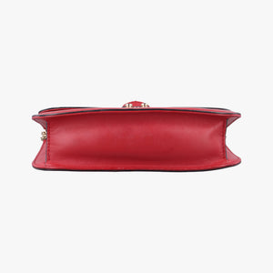 Pre-owned Valentino Rockstud Glam Lock Red Leather shoulderbag | stylenewstar