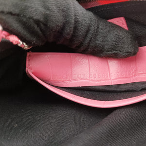 Pre-owned Balenciaga Le Cagole mini Pink Leather shoulderbag | stylenewstar