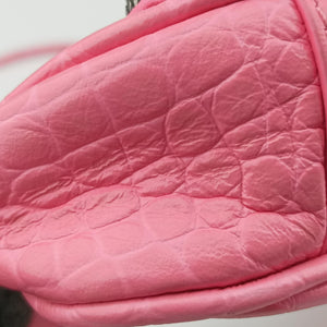 Pre-owned Balenciaga Le Cagole mini Pink Leather shoulderbag | stylenewstar