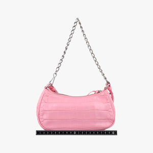 Pre-owned Balenciaga Le Cagole mini Pink Leather shoulderbag | stylenewstar