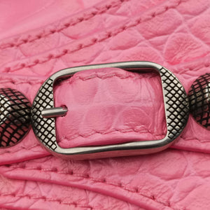 Pre-owned Balenciaga Le Cagole mini Pink Leather shoulderbag | stylenewstar