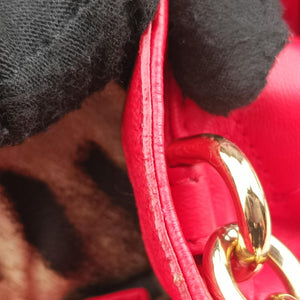 Vintage Dolce & Gabbana Miss Kate Red Leather shoulderbag | stylenewstar