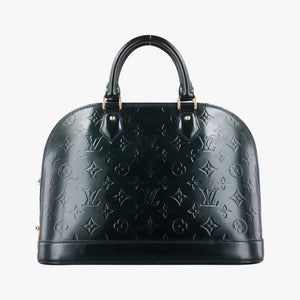 Pre-owned Louis Vuitton Alma PM Bleu Nuit Vernis M93682 handbag | stylenewstar