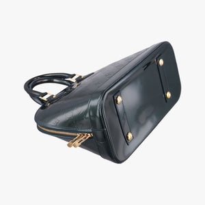 Pre-owned Louis Vuitton Alma PM Bleu Nuit Vernis M93682 handbag | stylenewstar