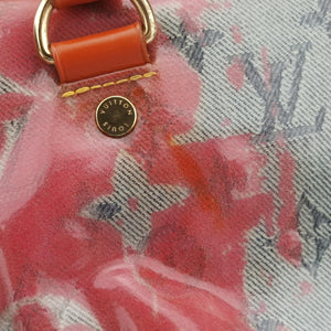 Pre-owned Louis Vuitton Weekender PM Rose×Multicolor Monogram Pulp M95734 handbag | stylenewstar