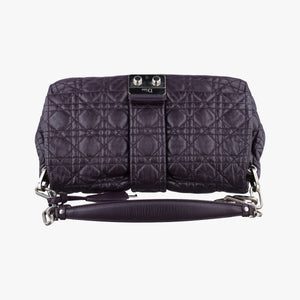 Pre-owned Christian Dior Miss Dior New Rock Cannage Stitch Purple Lambskin shoulderbag | stylenewstar