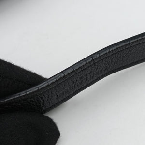 Pre-owned Yves Saint Laurent COLLEGE Black Leather 428056 shoulderbag | stylenewstar