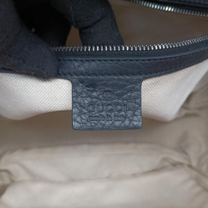 Vintage Gucci New Bamboo Black Leather 240241 shoulderbag | stylenewstar