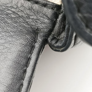 Vintage Gucci New Bamboo Black Leather 240241 shoulderbag | stylenewstar