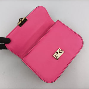 Secondhand Valentino Rockstud Glam Lock Pink Leather shoulderbag | stylenewstar