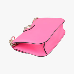 Secondhand Valentino Rockstud Glam Lock Pink Leather shoulderbag | stylenewstar