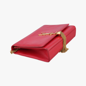 Pre-owned Yves Saint Laurent KATE Red Leather 326078 shoulderbag | stylenewstar