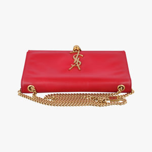 Pre-owned Yves Saint Laurent KATE Red Leather 326078 shoulderbag | stylenewstar