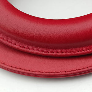 Pre-owned Christian Dior Lady Dior Red lambskin shoulderbag | stylenewstar