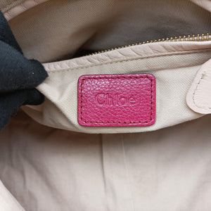 Pre-owned Chloe Paraty Rose Leather shoulderbag | stylenewstar
