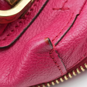 Pre-owned Chloe Paraty Rose Leather shoulderbag | stylenewstar