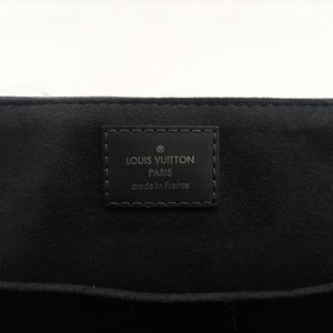 Pre-owned Louis Vuitton Newport Messenger PM black×navy Damier Cobalt N41587 shoulderbag | stylenewstar