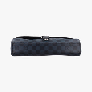 Pre-owned Louis Vuitton Newport Messenger PM black×navy Damier Cobalt N41587 shoulderbag | stylenewstar