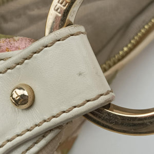 Pre-owned Fendi Chef Perforated Charm Zucca Print Multicolour canvas 8BR448 handbag | stylenewstar