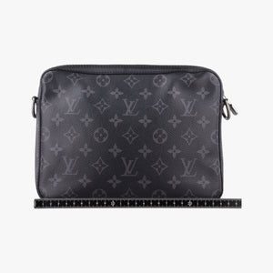 Secondhand Louis Vuitton Trio Messenger black Monogram Eclipse Reverse M69443 shoulderbag | stylenewstar